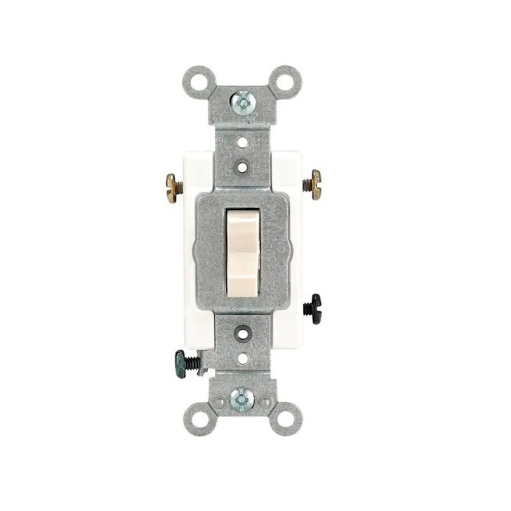 6 Pack Leviton 3-Way Switches15A 120V‎ Control 3 way Light Almond 1453-2TM